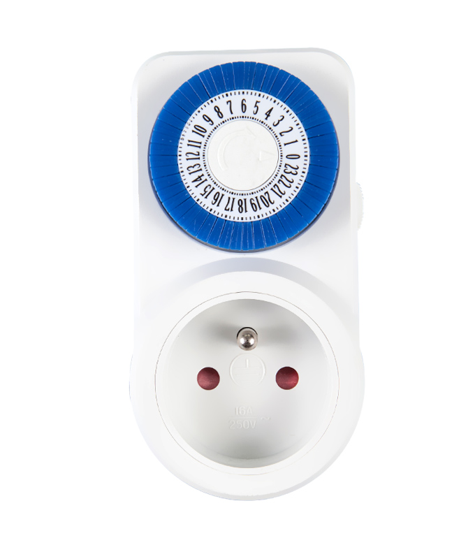 Mechanical 24 Hours MINI Timer Socket French PlugTF-30A